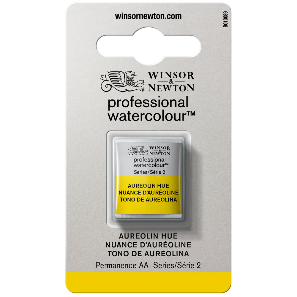 Professional Watercolor half-pan - Winsor & Newton - Aureolin Hue