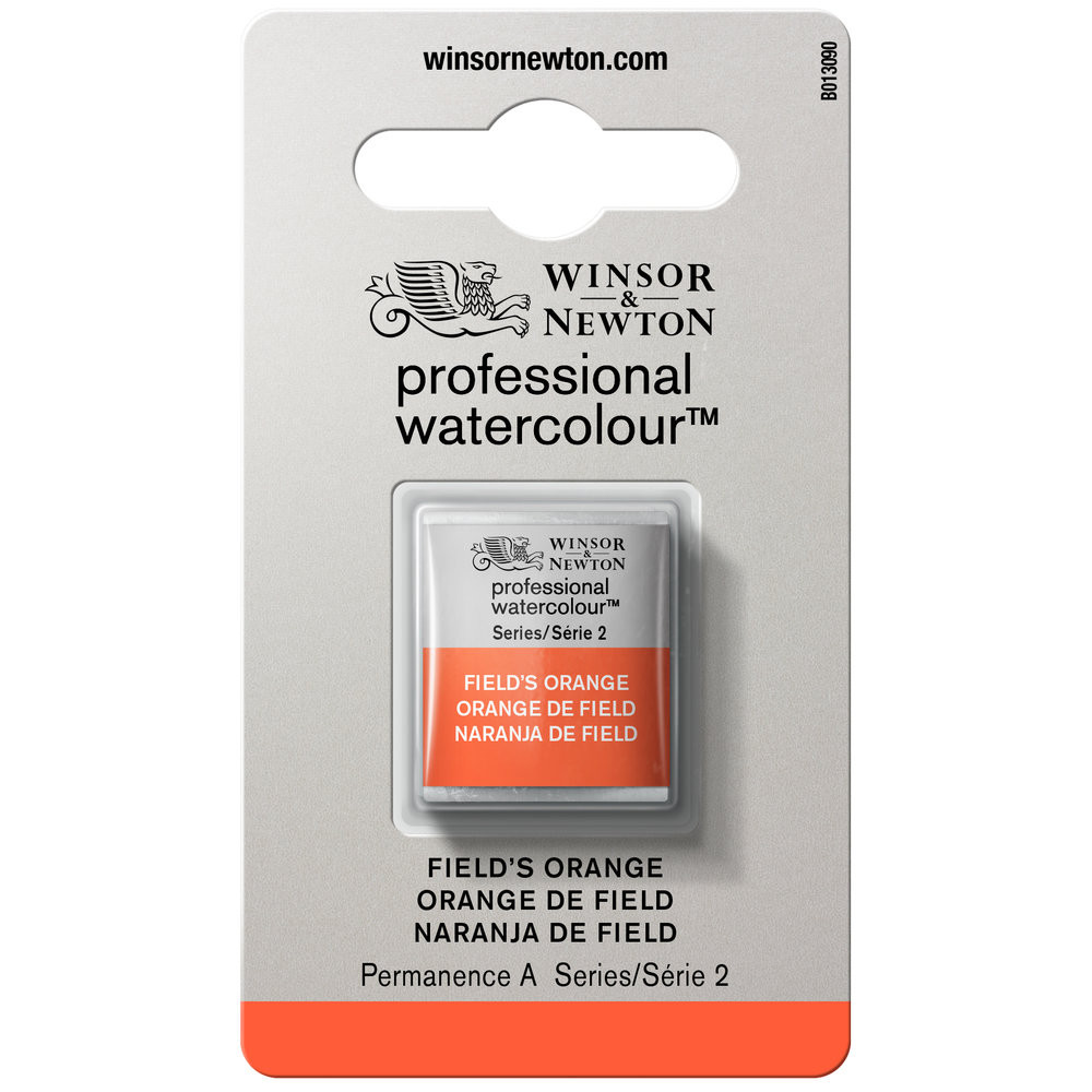 Professional Watercolor half-pan - Winsor & Newton - Fields’s Orange