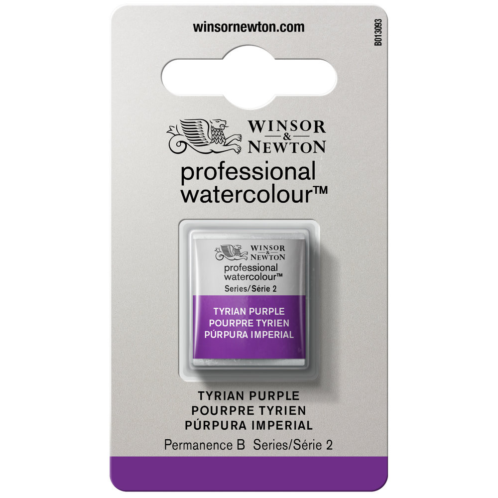 Farba akwarelowa Professional w półkostce - Winsor & Newton - Tyrian Purple