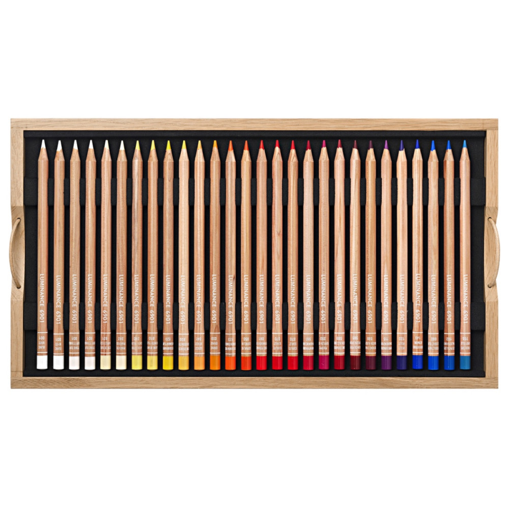 Set of Luminance colored pencils in wooden box - Caran d'Ache - 109 pcs.
