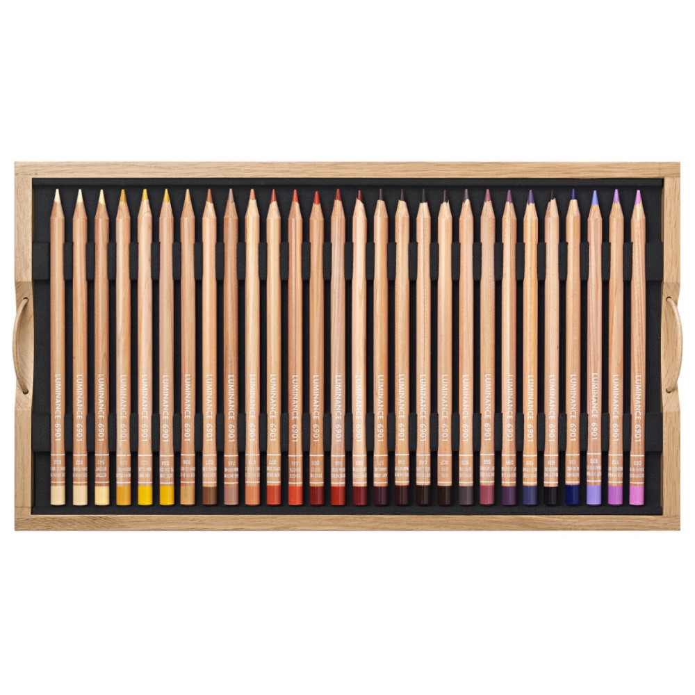 Set of Luminance colored pencils in wooden box - Caran d'Ache - 109 pcs.
