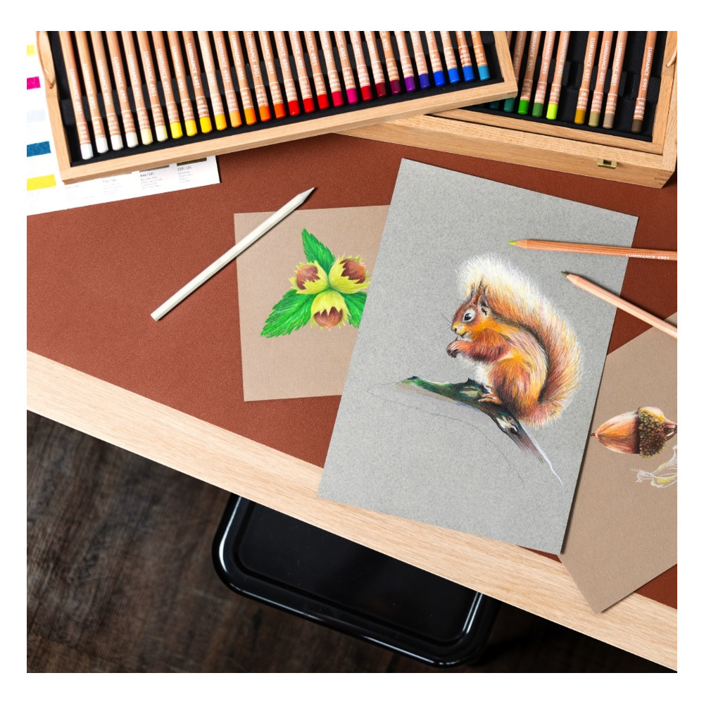 Set of Luminance colored pencils in wooden box - Caran d'Ache - 109 pcs.