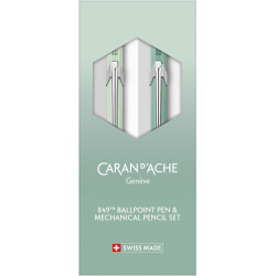 Set of 849 ballpoint pen and pencil - Caran d'Ache - Misty Forest