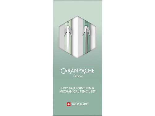 Set of 849 ballpoint pen and pencil - Caran d'Ache - Misty Forest