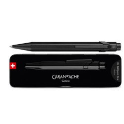 Długopis 849 Black Code XL z etui - Caran d'Ache - Black