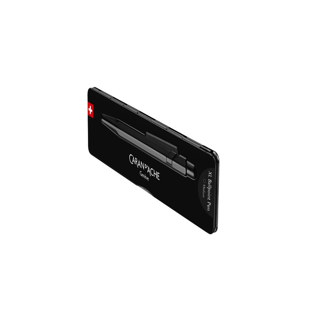 Długopis 849 Black Code XL z etui - Caran d'Ache - Black