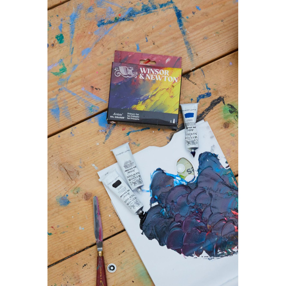 Zestaw farb olejnych Artists' Oil Colour Primary - Winsor & Newton - 5 x 37 ml
