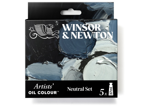 Zestaw farb olejnych Artists' Oil Colour Neutral - Winsor & Newton - 5 x 37 ml