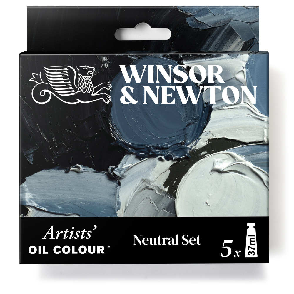 Set of Artists' Oil paints Neutral - Winsor & Newton - 5 x 37 ml