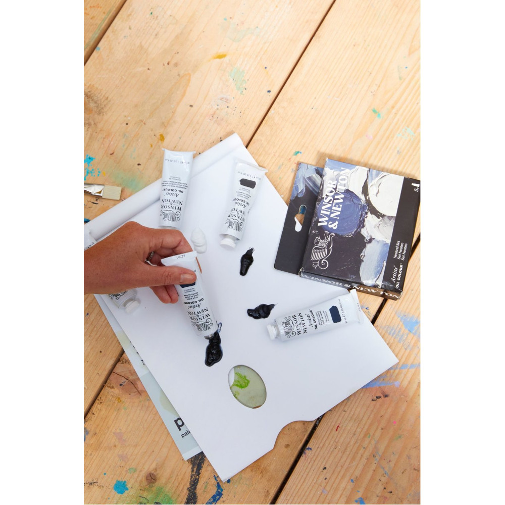 Zestaw farb olejnych Artists' Oil Colour Neutral - Winsor & Newton - 5 x 37 ml