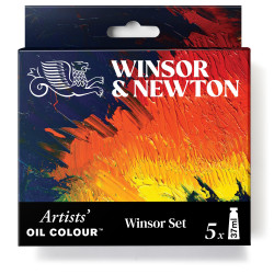 Set of Artists' Oil paints - Winsor & Newton - 5 x 37 ml