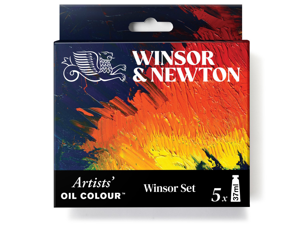 Set of Artists' Oil paints - Winsor & Newton - 5 x 37 ml