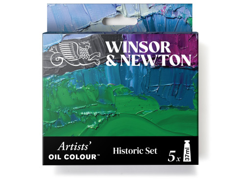 Set of Artists' Oil paints Historic - Winsor & Newton - 5 x 37 ml