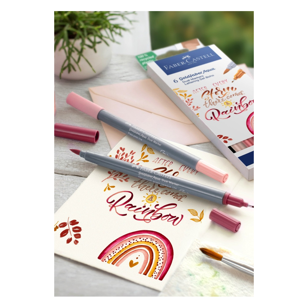 Set of Goldfaber Aqua dual markers - Faber-Castell - 6 pcs.