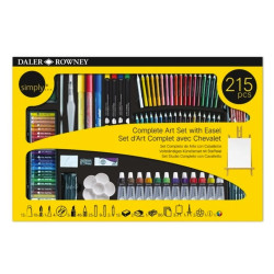 Zestaw artystyczny Simply Art ze sztalugą - Daler Rowney - 215 szt.