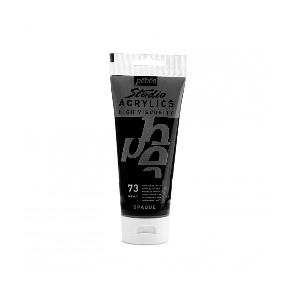 Farba akrylowa Studio Acrylics - Pébéo - 73 Ivory Black Hue 100 ml