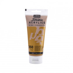 Farba akrylowa Studio Acrylics - Pébéo - 350 Iridescent Precious Gold 100 ml