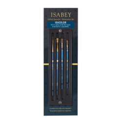 Set of synthetic Isacolor brushes - Isabey - 4 pcs.