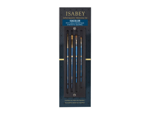Set of synthetic Isacolor brushes - Isabey - 4 pcs.