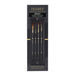 Set of synthetic Isagold brushes - Isabey - 4 pcs.