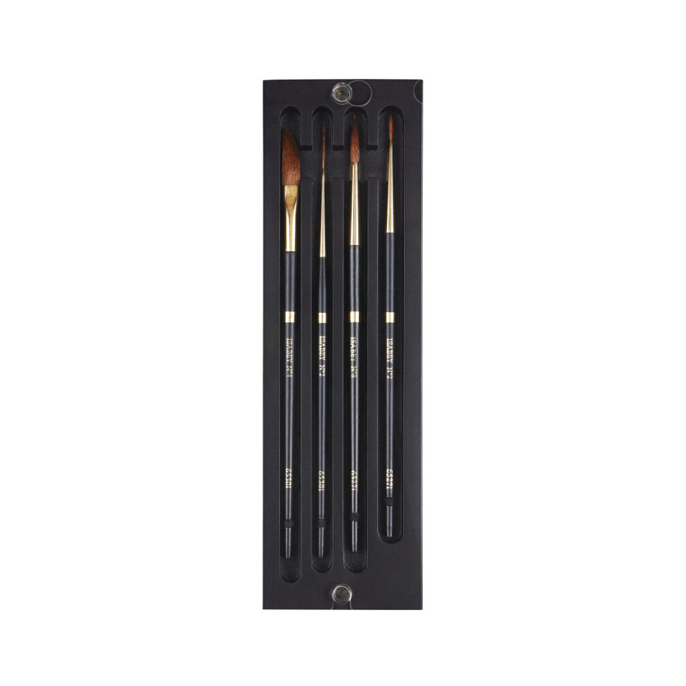 Set of synthetic Isagold brushes - Isabey - 4 pcs.