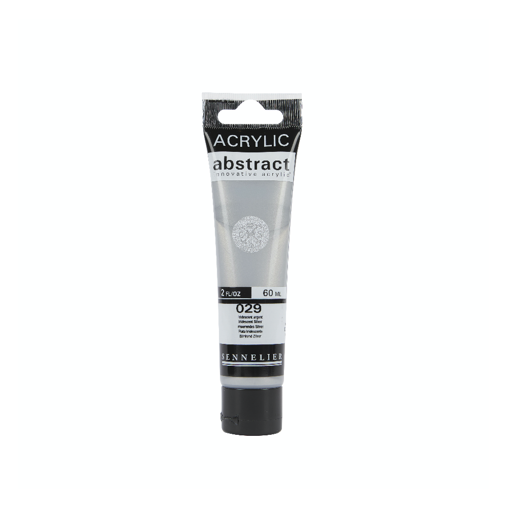 Abstract acrylic paint - Sennelier - 029 Iridescent Silver 60 ml