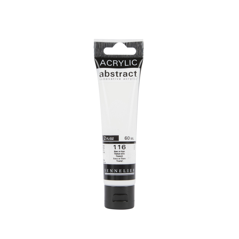 Farba akrylowa Abstract - Sennelier - 116 Titanium White 60 ml