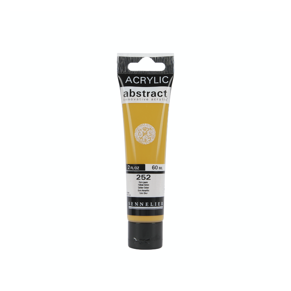 Abstract acrylic paint - Sennelier - 252 Yellow Ochre 60 ml