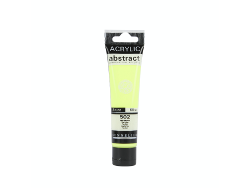 Abstract acrylic paint - Sennelier - 502 Fluorescent Yellow 60 ml