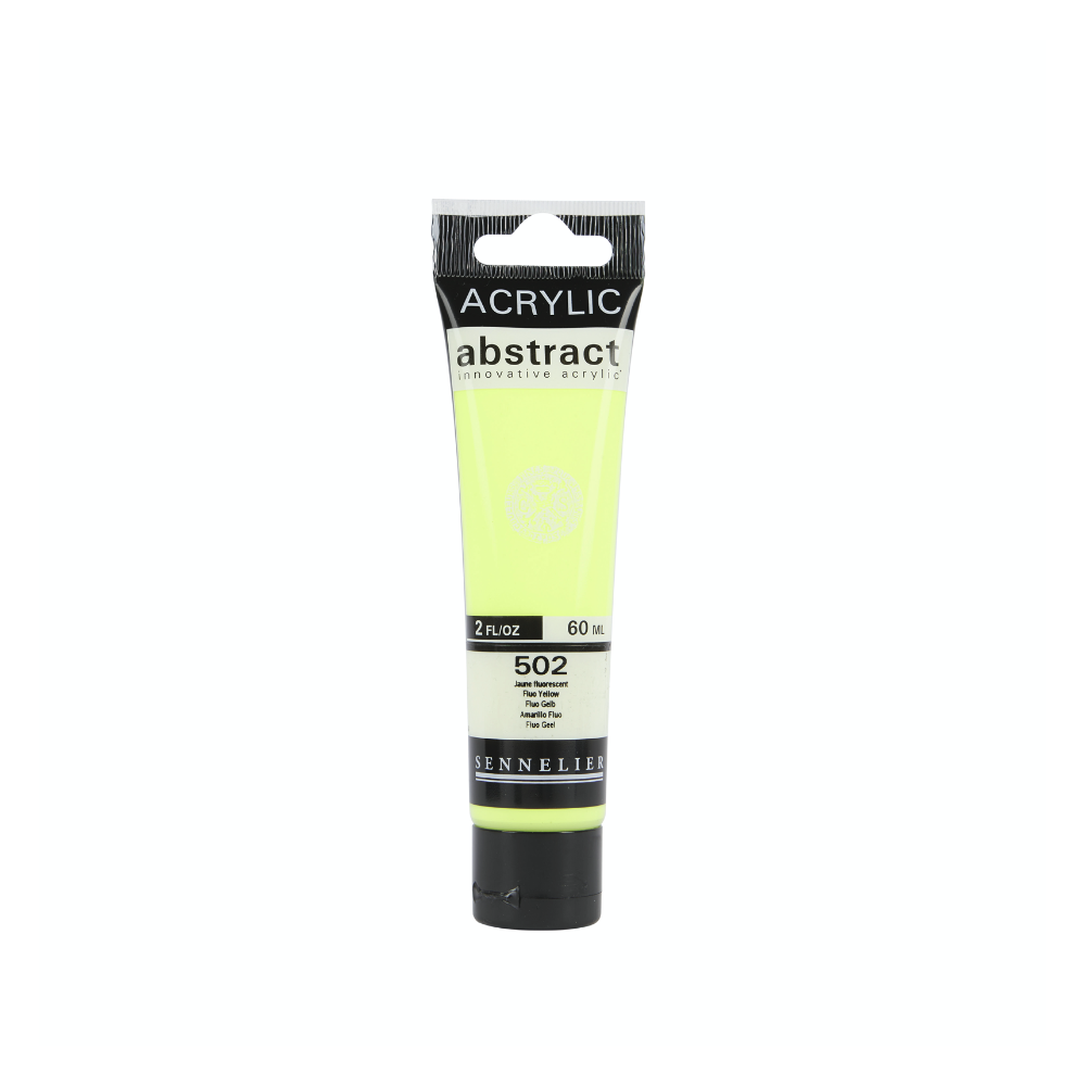Abstract acrylic paint - Sennelier - 502 Fluorescent Yellow 60 ml