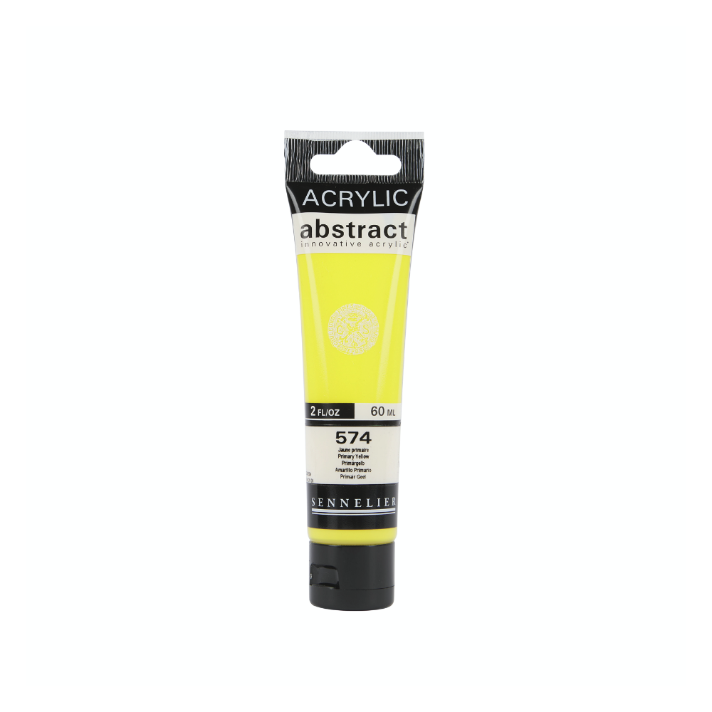 Abstract acrylic paint - Sennelier - 574 Primary Yellow 60 ml