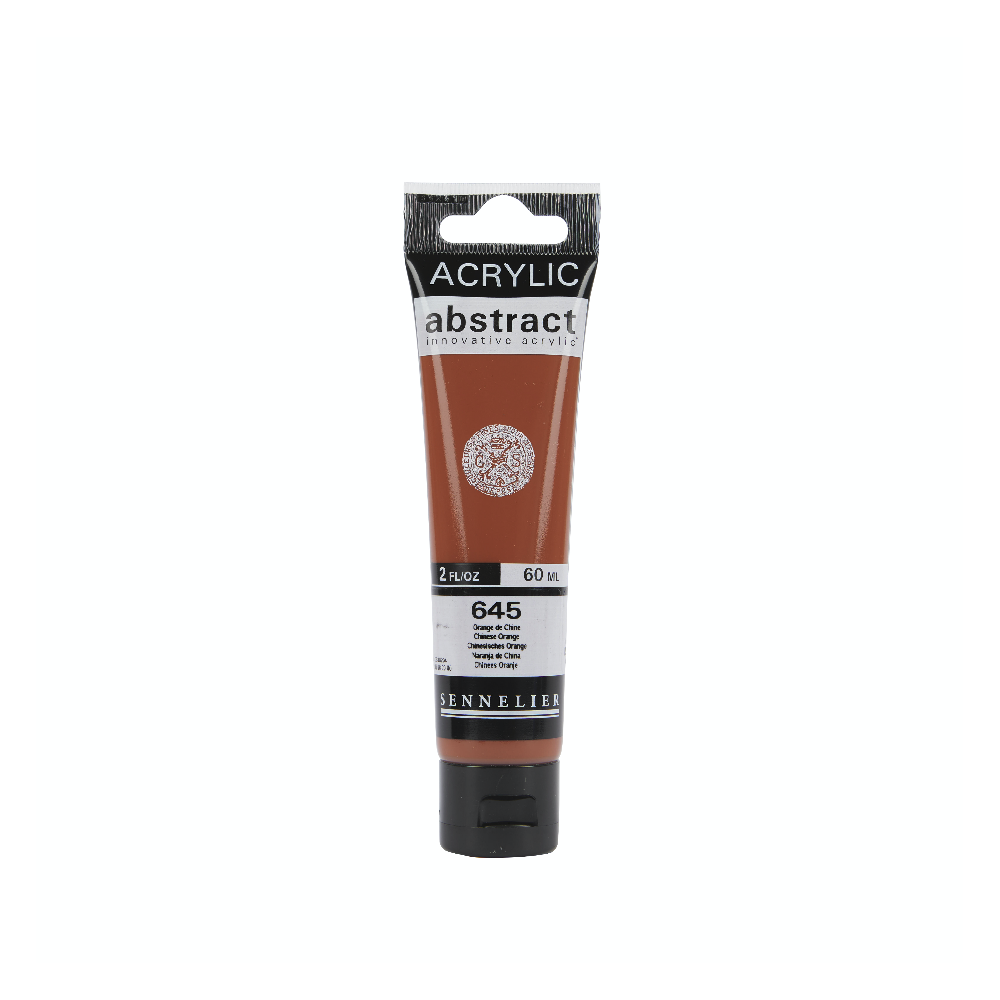 Abstract acrylic paint - Sennelier - 645 Chinese Orange 60 ml