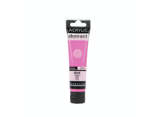 Abstract acrylic paint - Sennelier - 654 Fluorescent Pink 60 ml