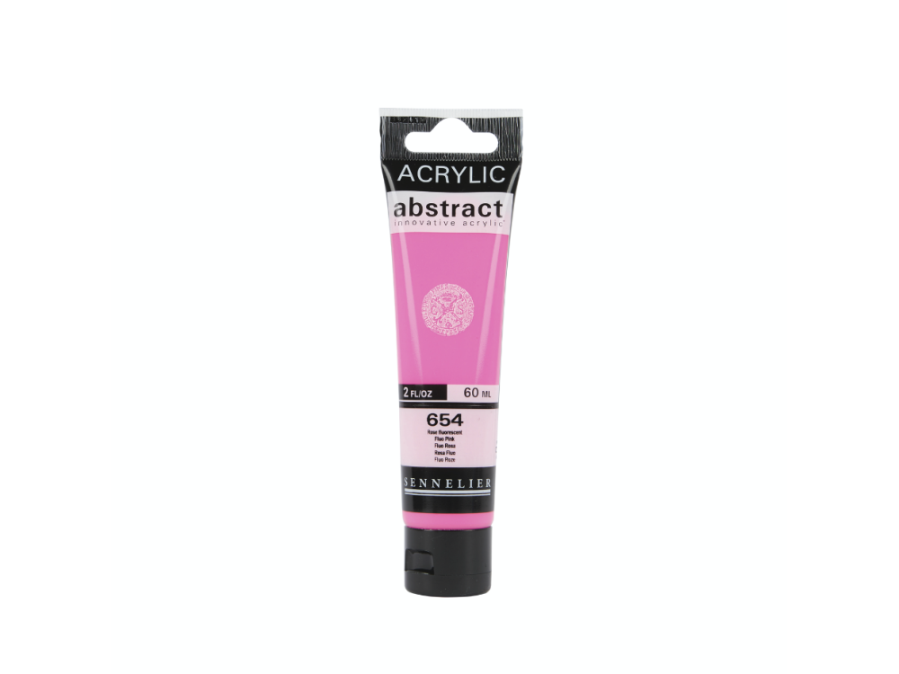 Farba akrylowa Abstract - Sennelier - 654 Fluorescent Pink 60 ml