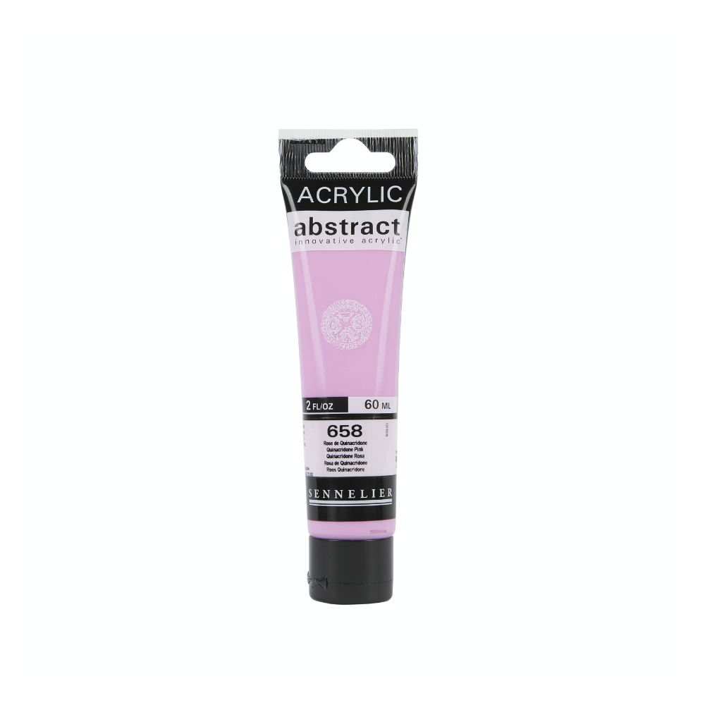 Abstract acrylic paint - Sennelier - 658 Quinacridone Pink 60 ml