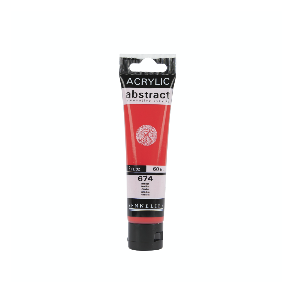 Abstract acrylic paint - Sennelier - 674 Vermilion 60 ml