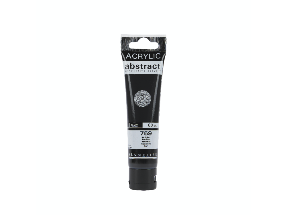 Abstract acrylic paint - Sennelier - 759 Mars Black 60 ml