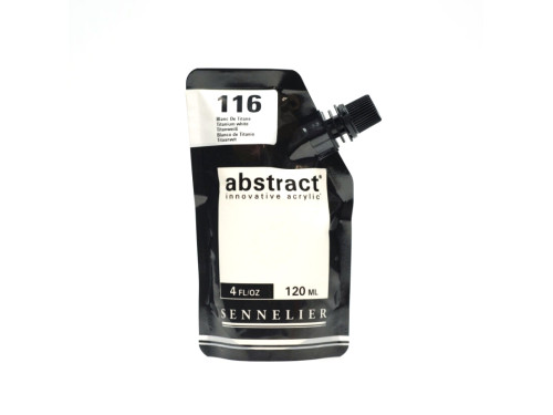 Abstract acrylic paint - Sennelier - 116 Titanium White 120 ml
