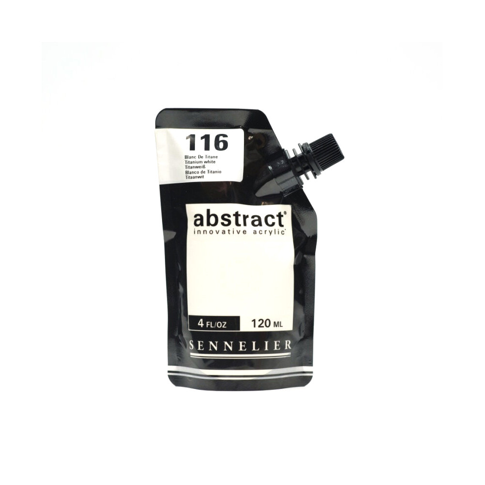 Abstract acrylic paint - Sennelier - 116 Titanium White 120 ml