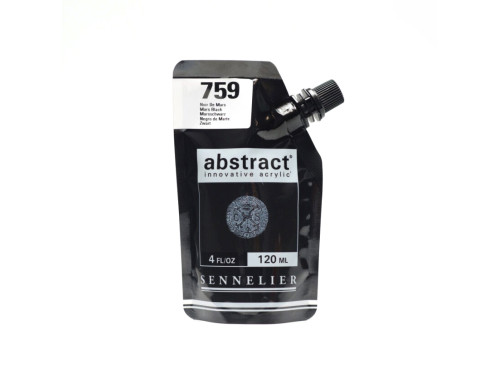 Abstract acrylic paint - Sennelier - 759 Mars Black 120 ml