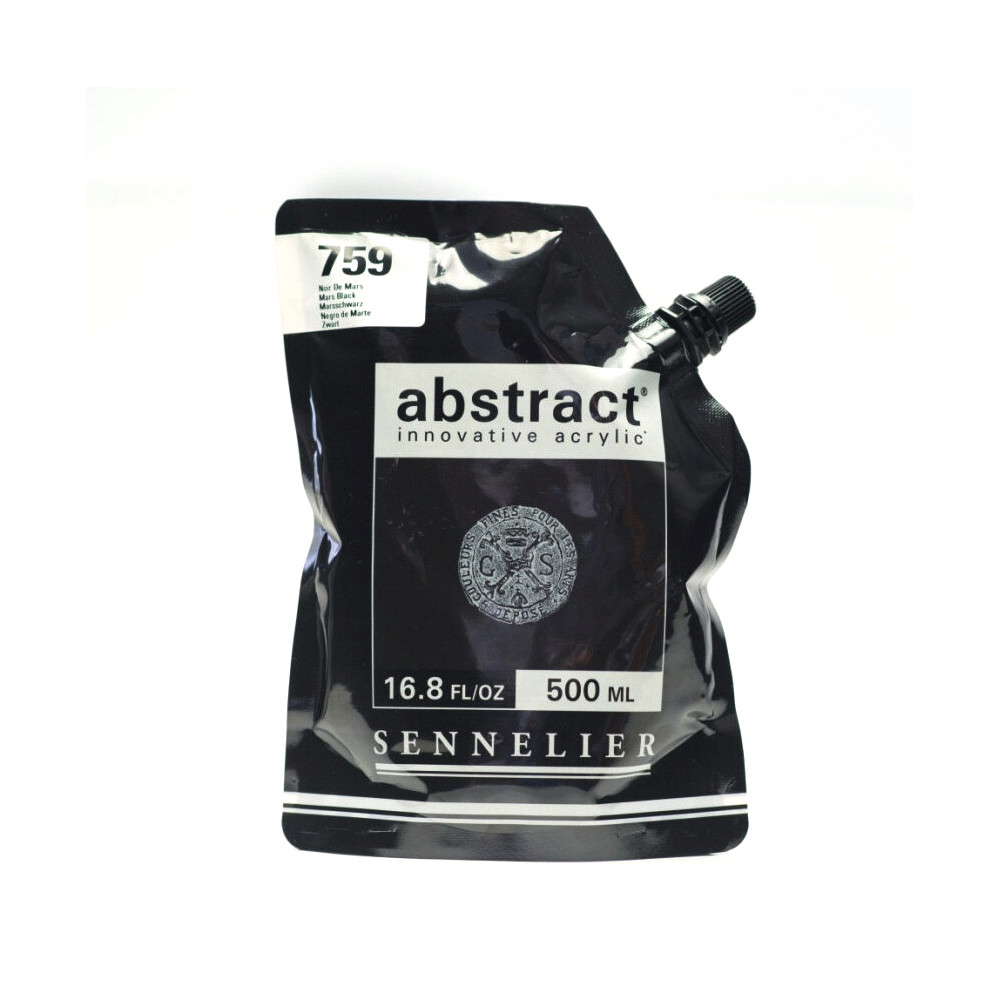 Farba akrylowa Abstract - Sennelier - 759 Mars Black 500 ml