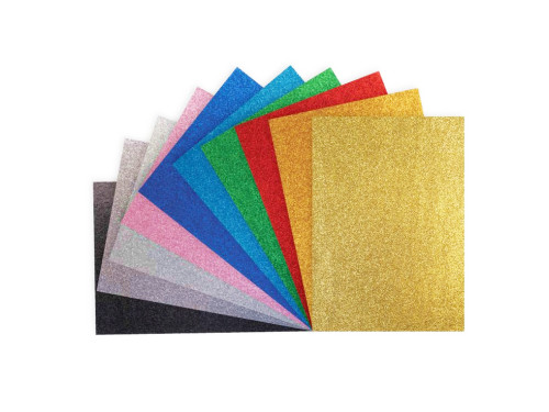 Brystol brokatowy A3 - Happy Color - kolorowy 150 g 10 ark.