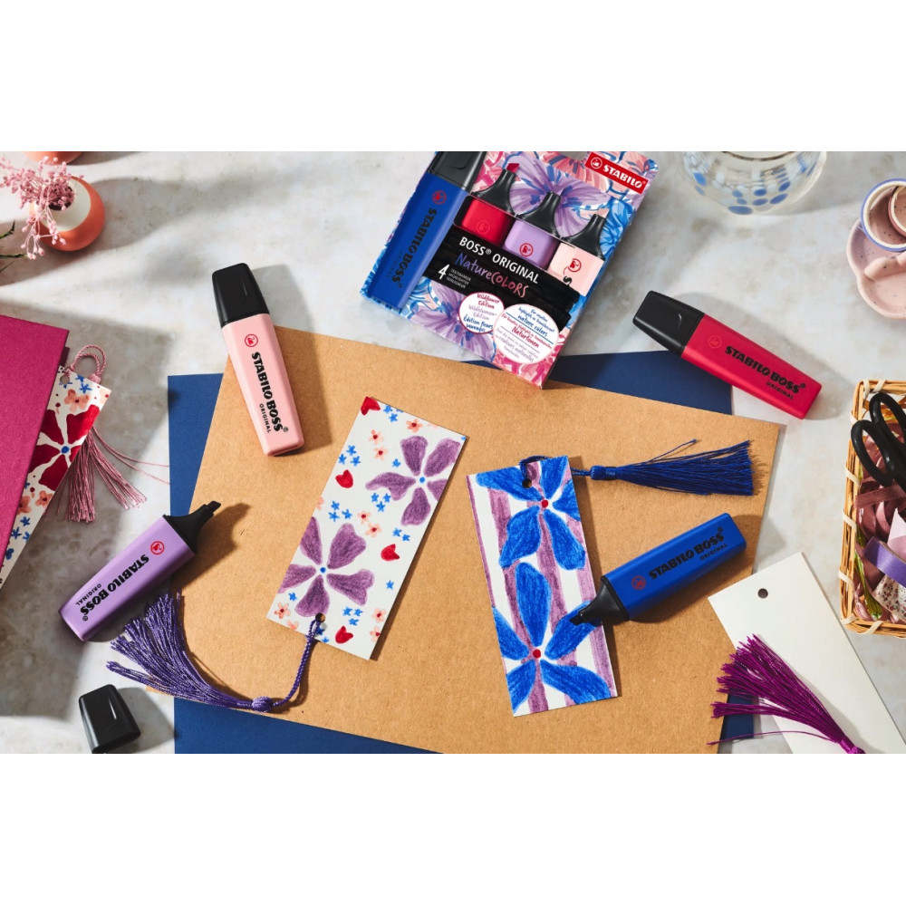 Set of Boss Original Wildflowers Highlighters - Stabilo -  4 pcs.