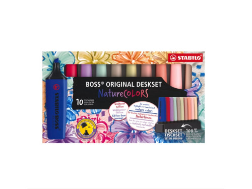Set of Boss Original Nature Colors Wildflowers Highlighters - Stabilo -  10 pcs.