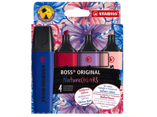 Set of Boss Original Wildflowers Highlighters - Stabilo -  4 pcs.
