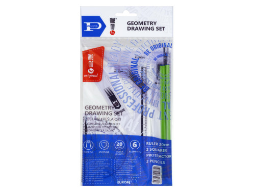 Geometry drawing set - MemoBe - 6 pcs.