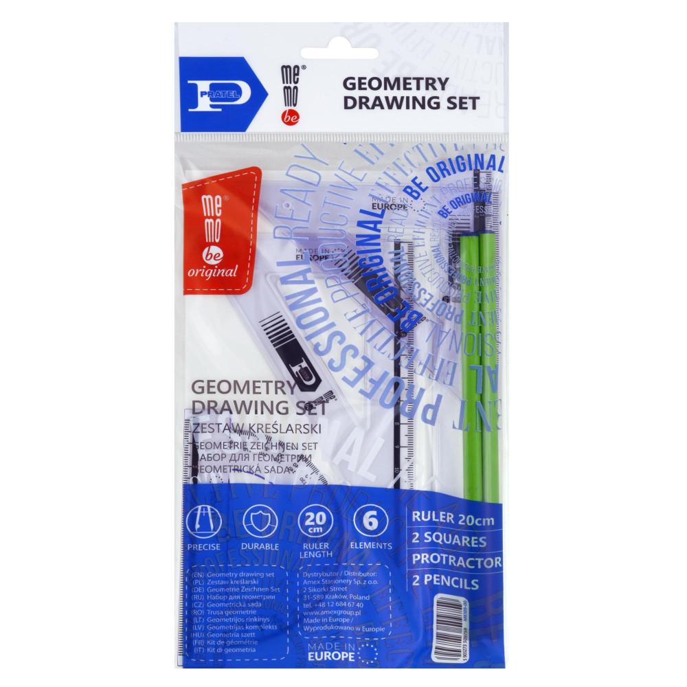 Geometry drawing set - MemoBe - 6 pcs.