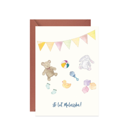 Greeting card - Paperwords - Sto lat maluszku A6