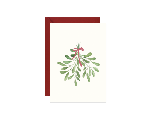 Greeting card - Paperwords - Mistletoe A6
