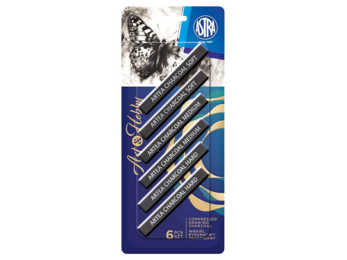 Natural drawing charcoal Artea - Astra - 6 pcs.